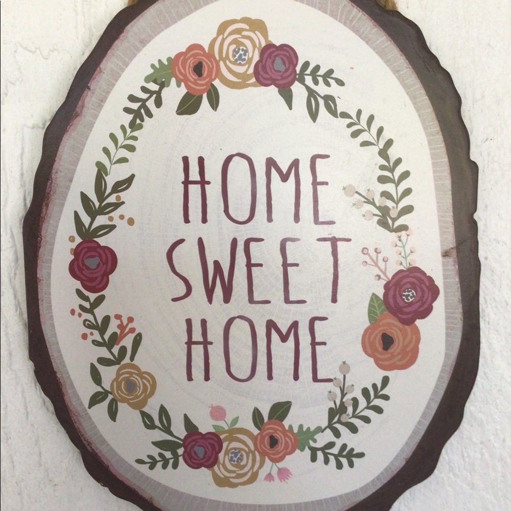 HOME SWEET HOME FARMHOUSE WALL SIGN NWT
